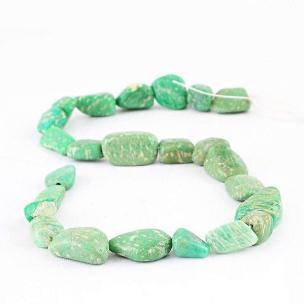 gemsmore:Natural Amazonite Untreated Beads Strand