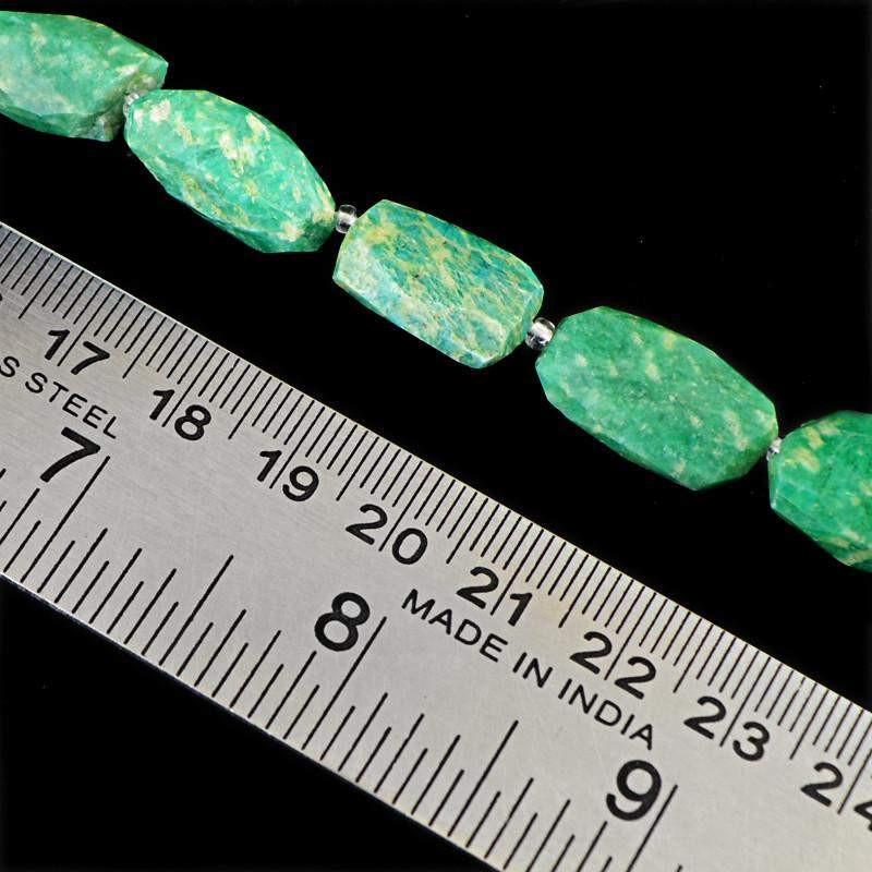 gemsmore:Natural Amazonite Untreated Beads Strand