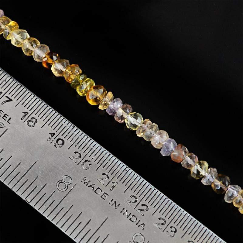 gemsmore:Natural Ametrine Faceted Beads Strand