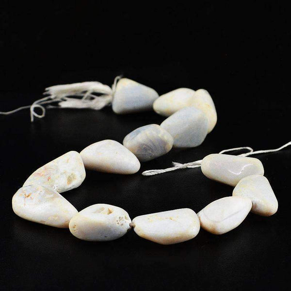 gemsmore:Natural Australian Opal Beads Strand - Drilled