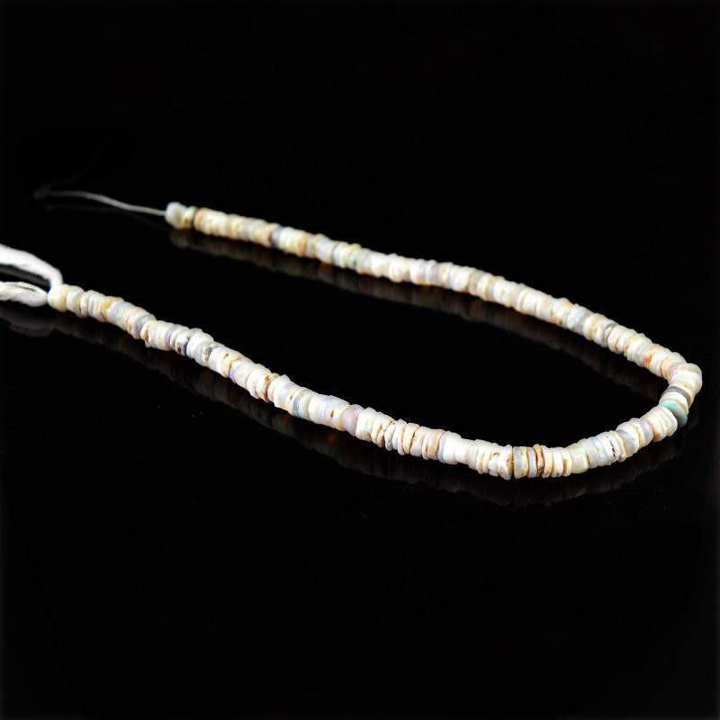 gemsmore:Natural Australian Opal Round Beads Strand
