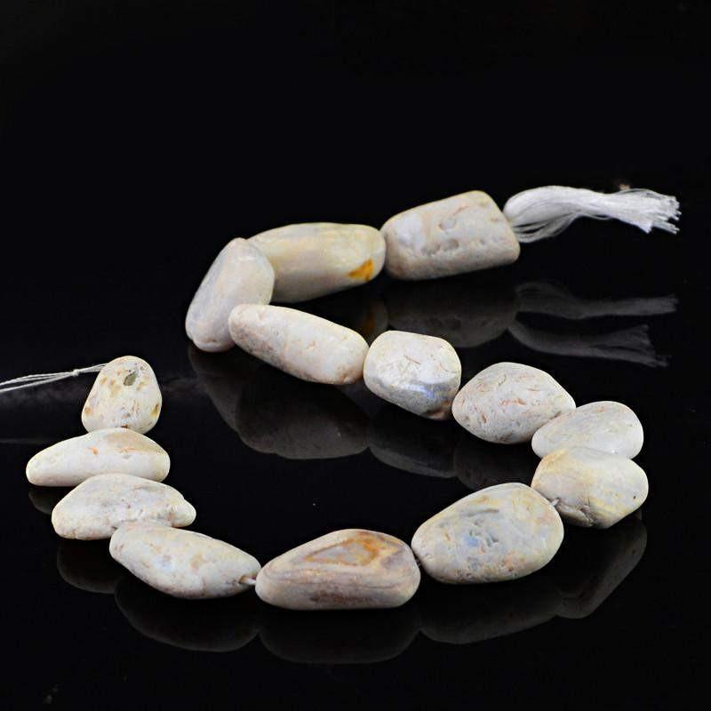 gemsmore:Natural Australian Opal Unheated Beads Strand