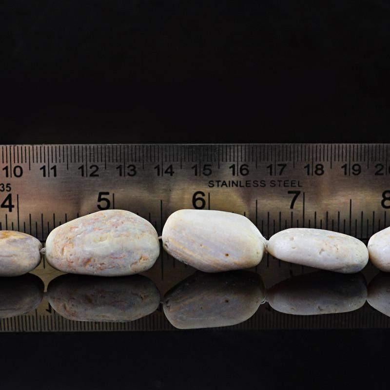 gemsmore:Natural Australian Opal Unheated Beads Strand