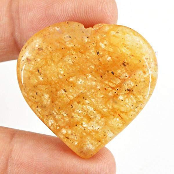gemsmore:Natural Aventurine Carved Heart Shape Gemstone