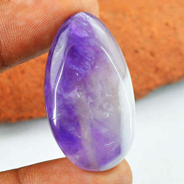 gemsmore:Natural Bi-Color Amethyst Gemstone Loose Unheated