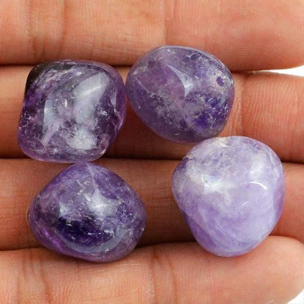 gemsmore:Natural Bi-color Amethyst Untreated Beads Lot