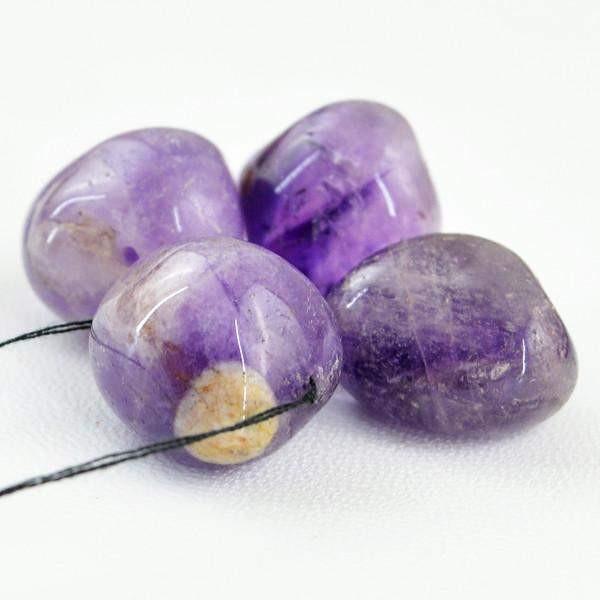 gemsmore:Natural Bi-color Amethyst Untreated Beads Lot