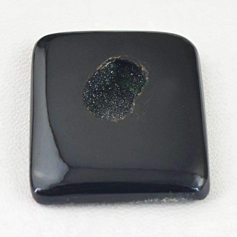 gemsmore:Natural Black Druzy Onyx Gemstone Loose Untreated