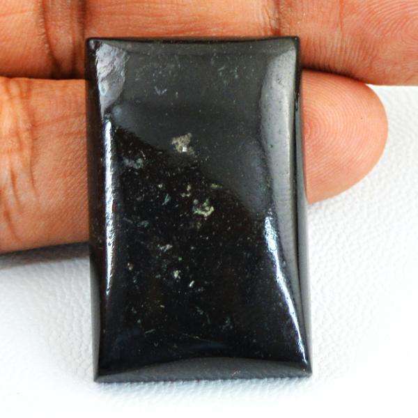 gemsmore:Natural Black Galaxy Jasper Untreated Loose Gemstone