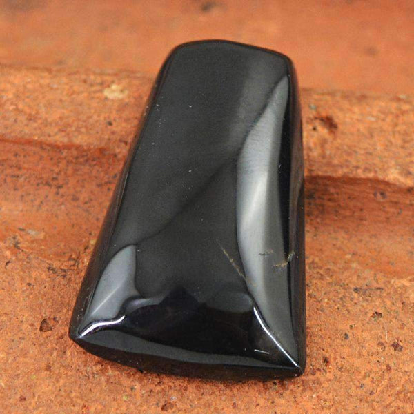 gemsmore:Natural Black Obsidian Gemstone Loose Unheated