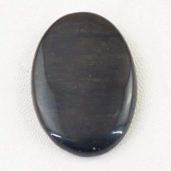 gemsmore:Natural Black Obsidian Gemstone Oval Shape