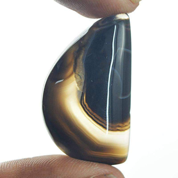 gemsmore:Natural Black Onyx Gemstone - Untreated Loose
