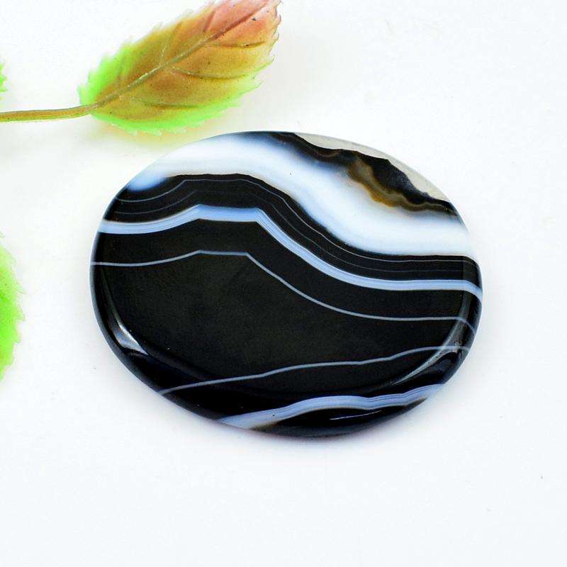 gemsmore:Natural Black Onyx Untreated Loose Gemstone