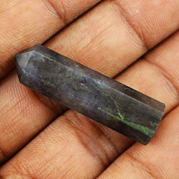 Natural Black Rutile Quartz Reiki Healing Gemstone Point