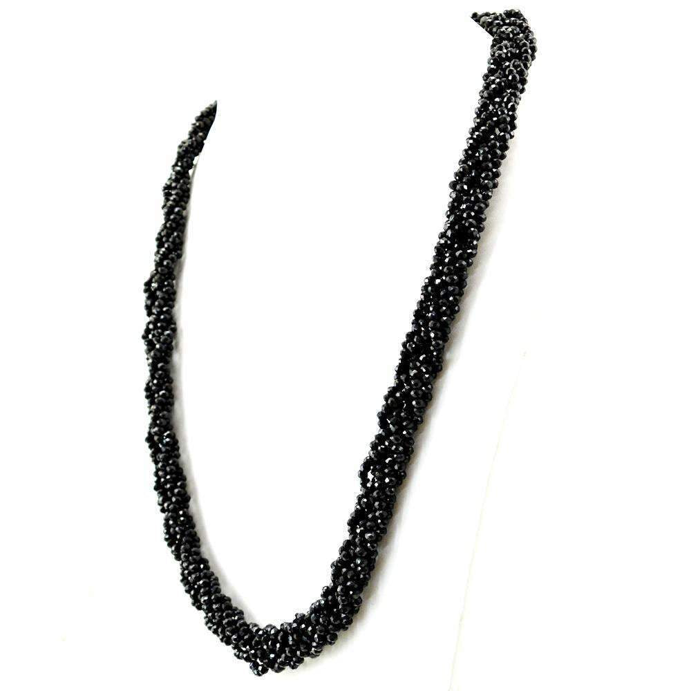 Sterling Silver Black Spinel Necklace; Length 39 cm. | eBay