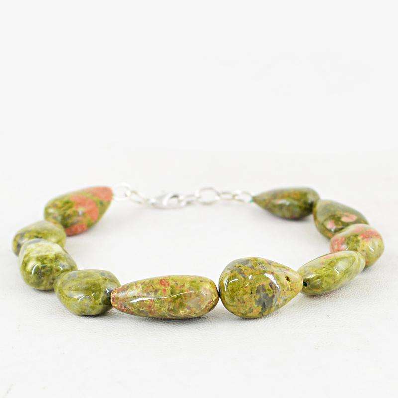 Unakite Bracelet – Spades Crystals