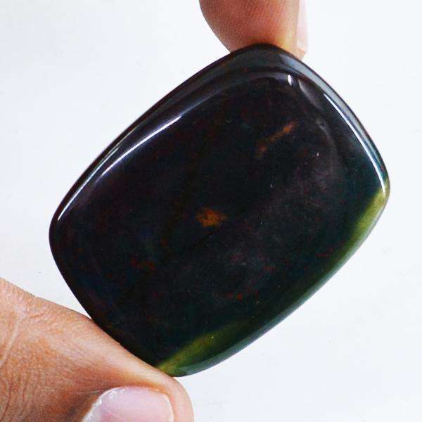 gemsmore:Natural Bloodstone Oval Shape Untreated Loose Gemstone