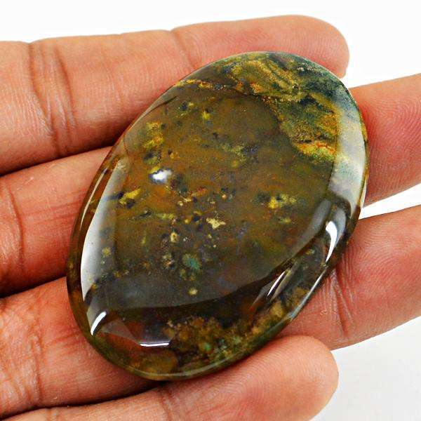 gemsmore:Natural Bloodstone Oval Shape Untreated Loose Gemstone