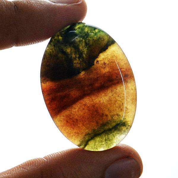 gemsmore:Natural Bloodstone Oval Shape Untreated Loose Gemstone