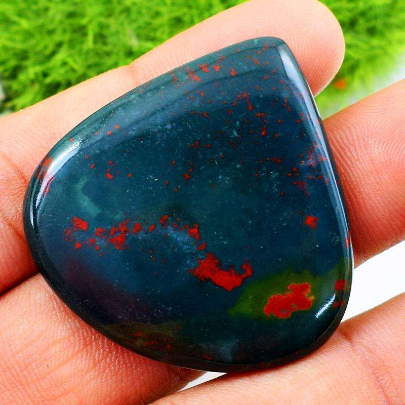 gemsmore:Natural Bloodstone Pear Shape Untreated Loose Gemstone