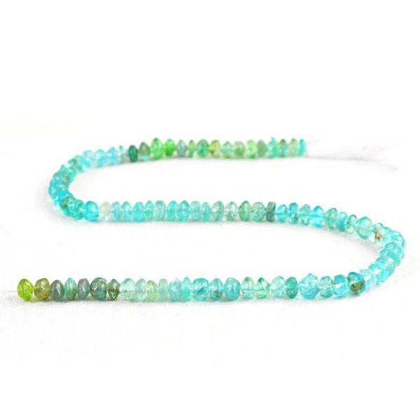 gemsmore:Natural Blue Apatite Untreated Beads Strand