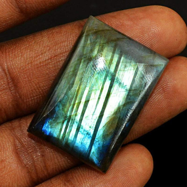 gemsmore:Natural Blue Color Flash Labradorite Gemstone