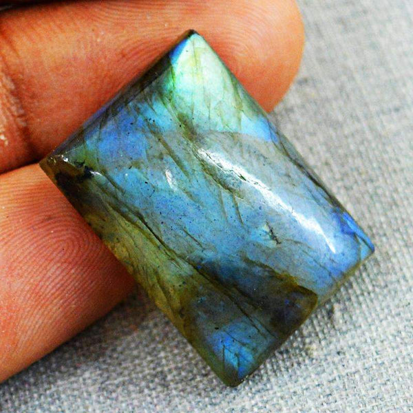 gemsmore:Natural Blue Flash Labradorite Gemstone - Rectangular Shape