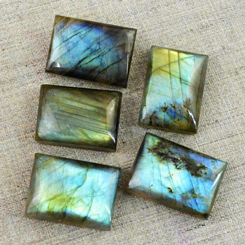 gemsmore:Natural Blue Flash Labradorite Wholesale Gemstone