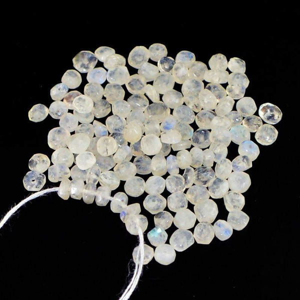 gemsmore:Natural Blue Flash Moonstone Beads Lot