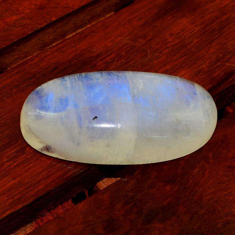 gemsmore:Natural Blue Flash Moonstone Loose Gemstone Oval Shape