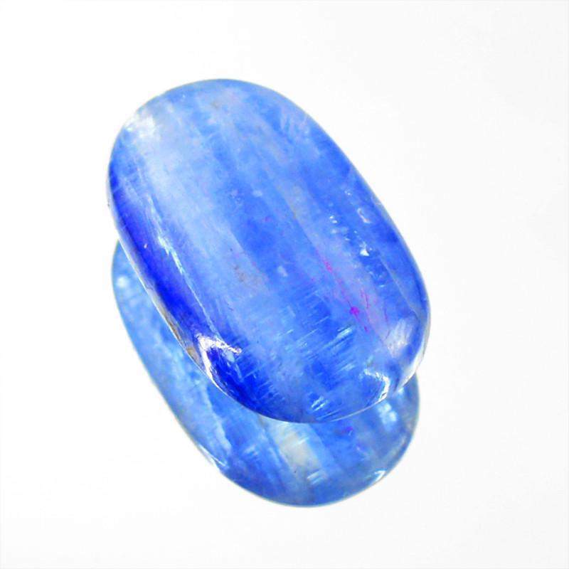 gemsmore:Natural Blue Kynite Oval Shape Untreated Gemstone