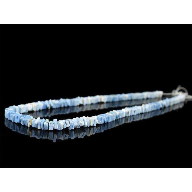 gemsmore:Natural Blue Lace Agate Beads Strand Untreated Drilled