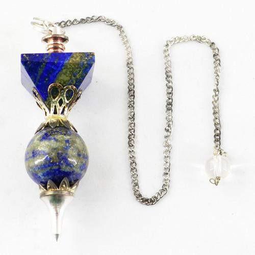 gemsmore:Natural Blue Lapis Lazuli AAA Pendulum