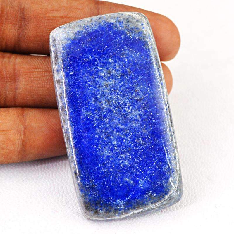 gemsmore:Natural Blue Lapis Lazuli Gemstone - Rectangular Shape