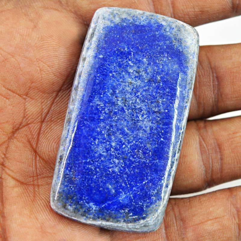 gemsmore:Natural Blue Lapis Lazuli Gemstone - Rectangular Shape