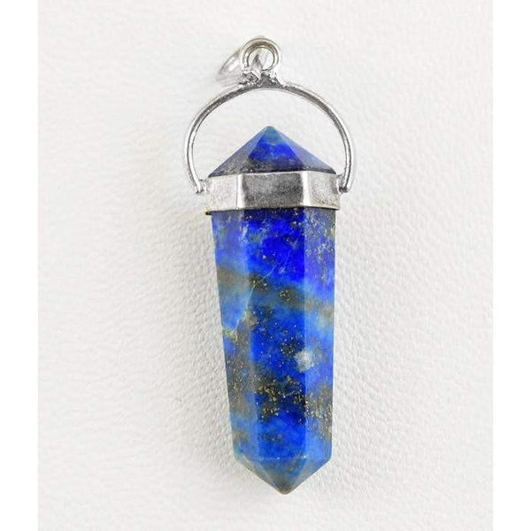 gemsmore:Natural Blue Lapis Lazuli Healing Pint Pendant