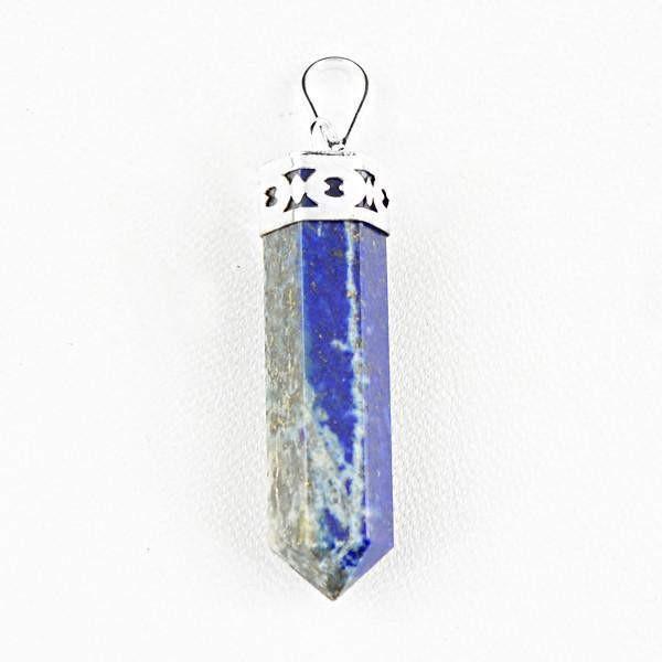 gemsmore:Natural Blue Lapis Lazuli Healing Point Pendant