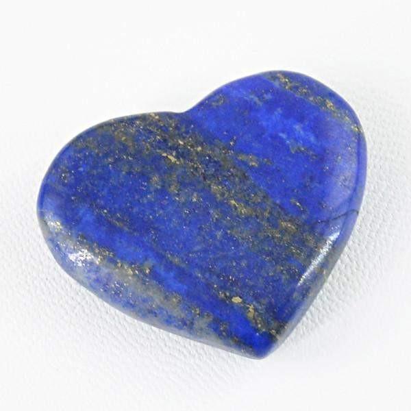 gemsmore:Natural Blue Lapis Lazuli Heart Shape Gem