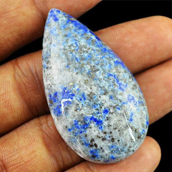 gemsmore:Natural Blue Lapis Lazuli Pear Shape Gemstone