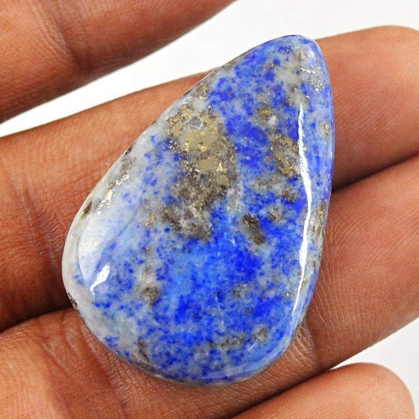 gemsmore:Natural Blue Lapis Lazuli Pear Shape Loose Gemstone