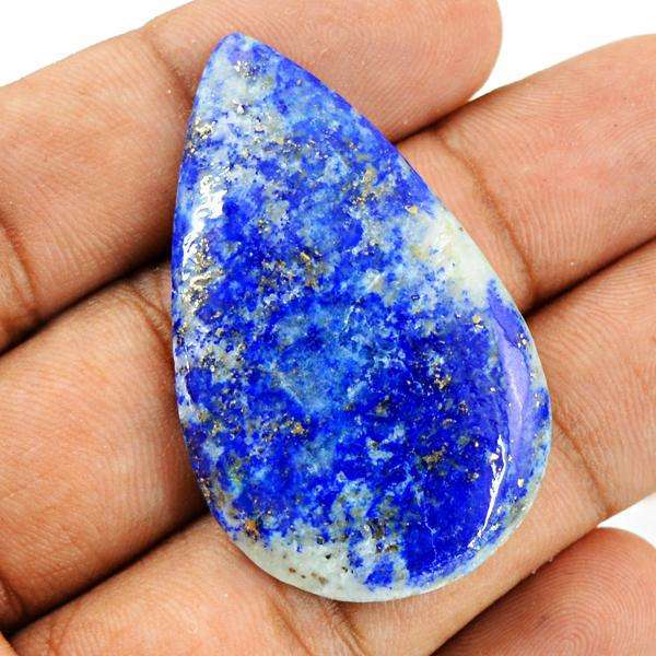gemsmore:Natural Blue Lapis Lazuli Pear Shape Untreated Loose Gemstone