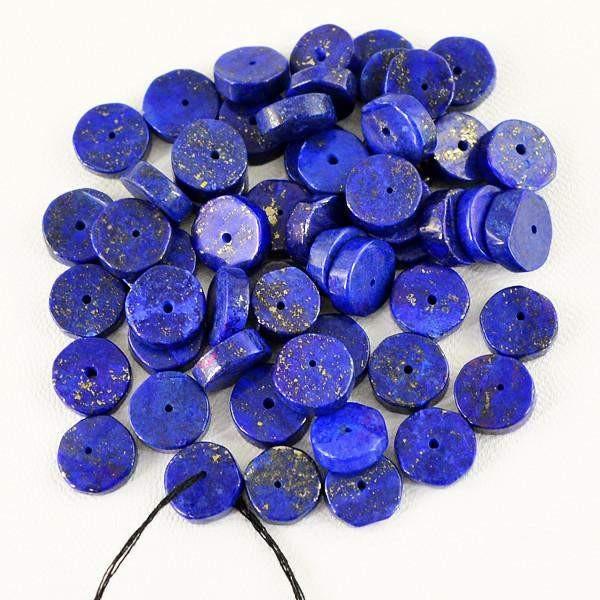 gemsmore:Natural Blue Lapis Lazuli Round Shape Beads Lot