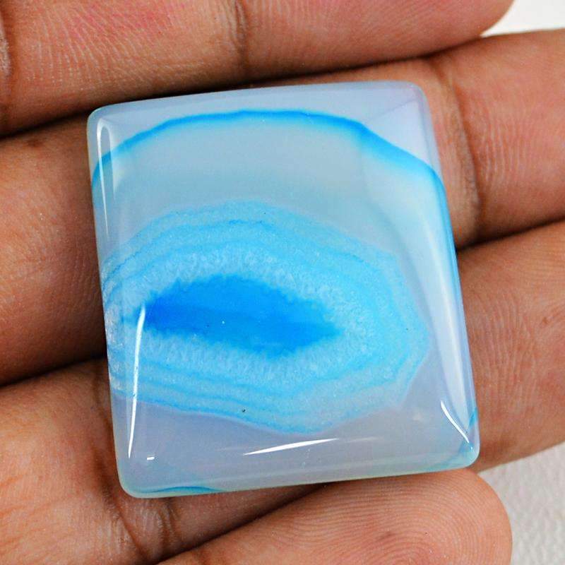 gemsmore:Natural Blue Onyx Gemstone Loose Untreated