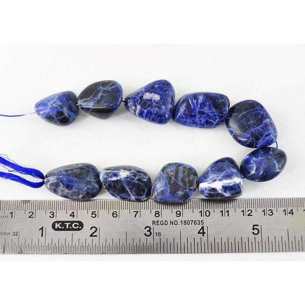 Perles En Sodalite Bleue Naturelle Taillées à La Main, 7 Pouces - Occasion