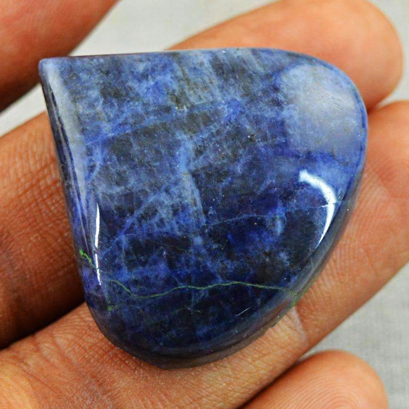 gemsmore:Natural Blue Sodalite Gemstone - Pear Shape