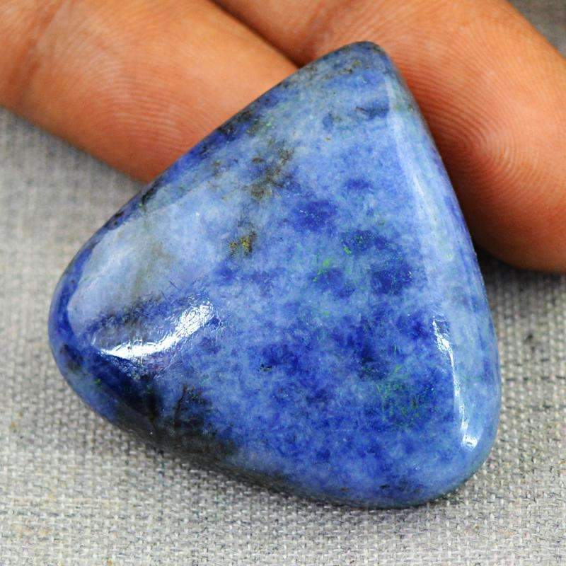 gemsmore:Natural Blue Sodalite Gemstone - Pear Shape