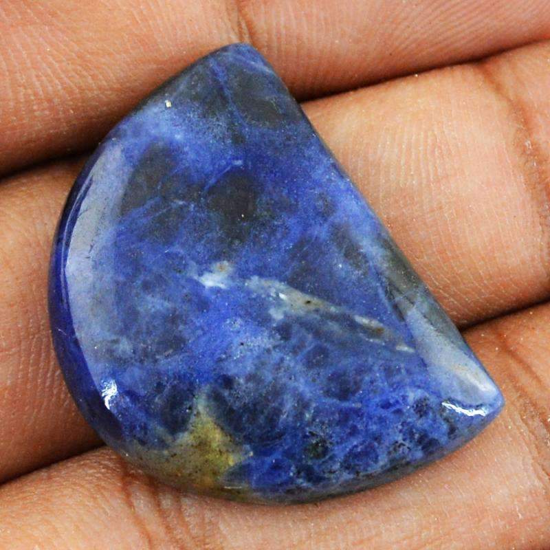 gemsmore:Natural Blue Sodalite Gemstone - Untreated Loose