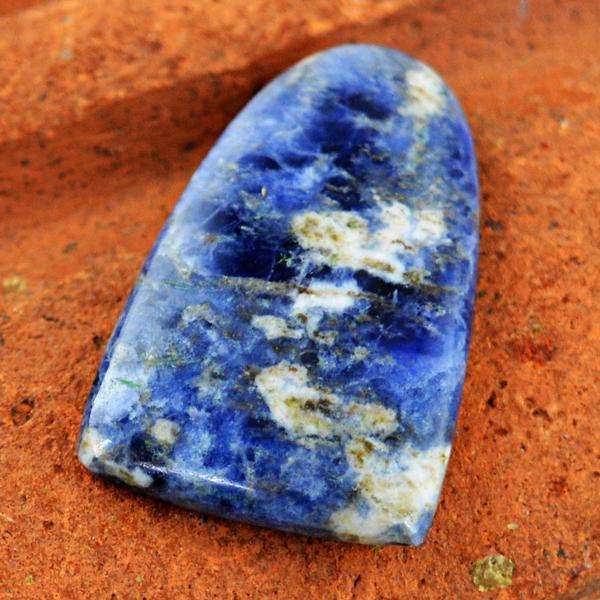 gemsmore:Natural Blue Sodalite Untreated Loose Gemstone