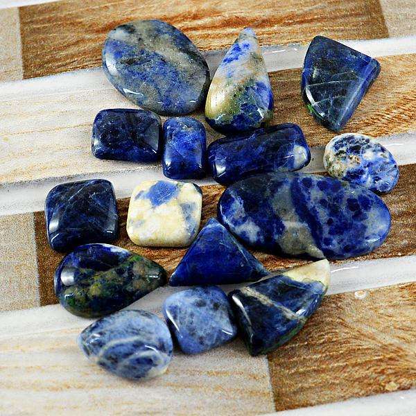 gemsmore:Natural Blue Sodalite Untreated Loose Gemstone Lot