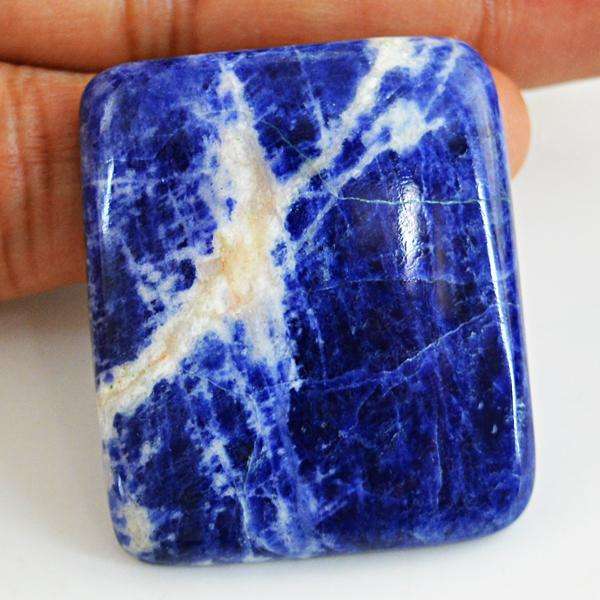 gemsmore:Natural Blue Sodalite Untreated Loose Gemstone